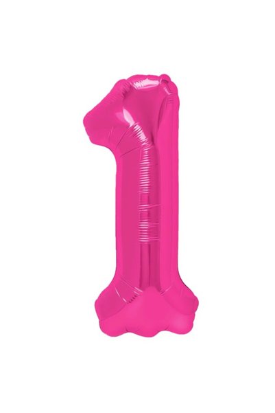 OEM Balon din folie metalizată în formă de cifră, cifra 1, pentru aniversări ...