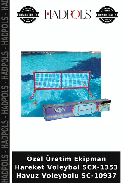 HadPols Özel Üretim Ekipman Hareket Voleybol SCX-1353 Havuz Voleybolu SC-10937
