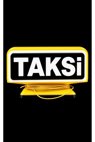 İtalyan Model Delmeli Taksi Levhası
