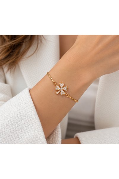 Adata Jewelry سوار نسائي من يونكا موديل زيركون، مزين بأحجار كريستالية، بتصميم...