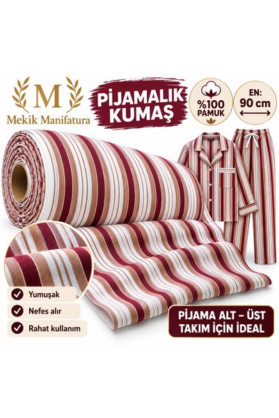 MEKİK MANİFATURA ȚESĂTURĂ PENTRU PIJAMALE GAFFUR 100% bumbac (ȚESĂTURĂ PENTRU...