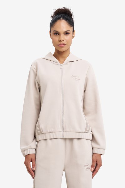Lescon Women's zippered hooded sweatshirt 26n-2120