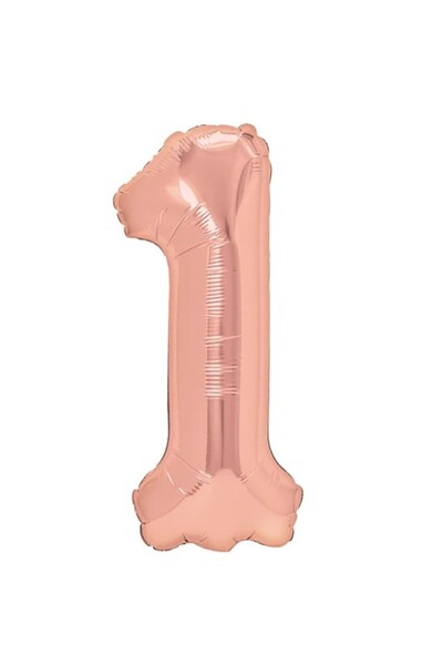 OEM Balon din folie metalizată în formă de cifră 1, pentru aniversări 40 cm, ...