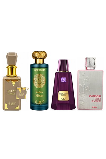MANASIK Set 4 parfumuri Manasik, Eclat + Hissa Imperium + Morado Luxe + Oud A...