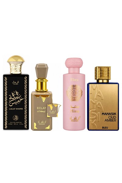 MANASIK Set 4 parfumuri Manasik, Lailat Khamis + Eclat + Hissa Elara + Oud Am...