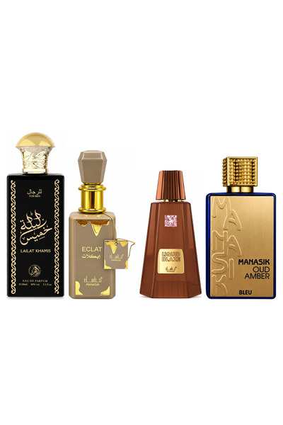 MANASIK Set 4 parfumuri Manasik, Lailat Khamis + Eclat + Liquid Blaze + Oud A...