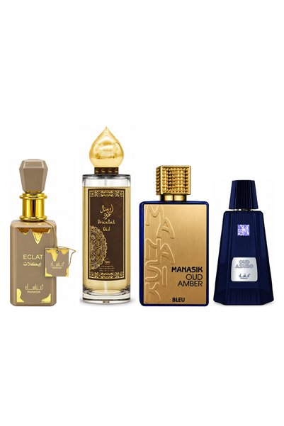 MANASIK Set 4 parfumuri Manasik, Eclat + Oriental Oud + Oud Amber Bleu + Oud ...