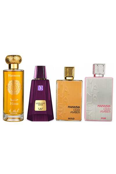MANASIK Set 4 parfumuri Manasik, Hissa Harmony + Morado Luxe + Oud Amber Gold...