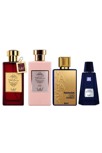 MANASIK Set 4 Manasik, Malikat al Arab + Malikat al Arab Rose + Oud Amber Ble...