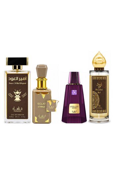 MANASIK Set 4 parfumuri Manasik, Ameer al Oud Original + Eclat + Morado Luxe ...