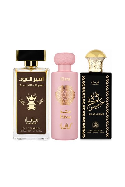 MANASIK Set 3 parfumuri Manasik, Ameer al Oud Original + Hissa Elara + Lailat...