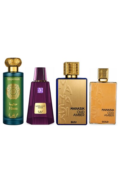 MANASIK Set 4 parfumuri Manasik, Hissa Imperium + Morado Luxe + Oud Amber Ble...