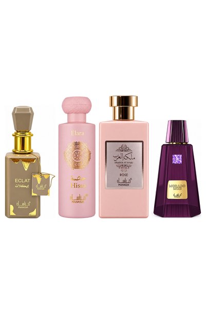 MANASIK Set 4 parfumuri Manasik, Eclat + Hissa Elara + Malikat al Arab Rose +...