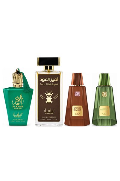 MANASIK Set 4 parfumuri Manasik, Al Baraka Pistachio + Ameer al Oud Original ...