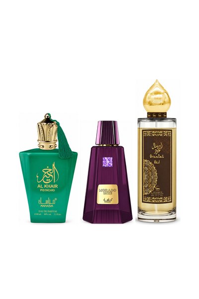 MANASIK Set 3 parfumuri Manasik, Al Baraka Pistachio + Morado Luxe + Oriental...
