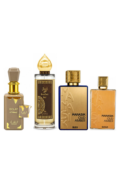 MANASIK Set 4 parfumuri Manasik, Eclat + Oriental Oud + Oud Amber Bleu + Oud ...