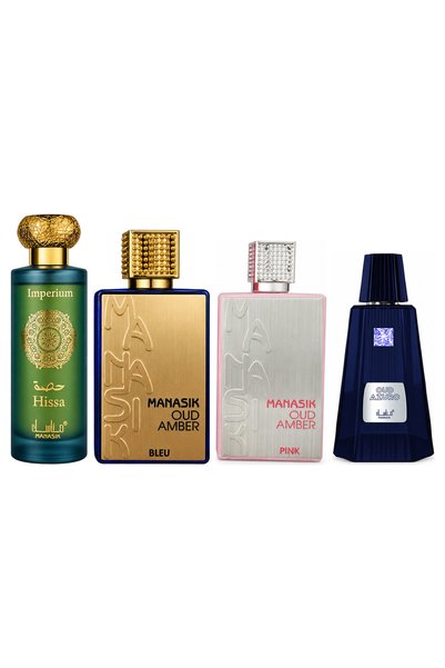 MANASIK Set 4 parfumuri Manasik, Hissa Imperium + Oud Amber Bleu + Oud Amber ...