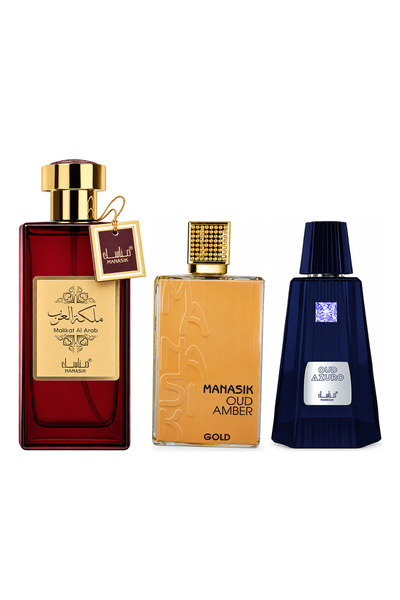 MANASIK Set 3 parfumuri Manasik, Malikat al Arab + Oud Amber Gold + Oud Azuro...