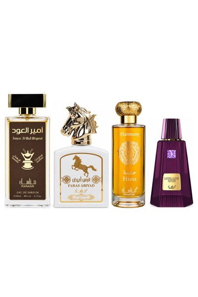 MANASIK Set 4 Manasik, Ameer al Oud Original + Faras Abiyad + Hissa Harmony +...