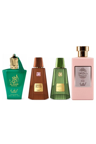 MANASIK Set 4 parfumuri Manasik, Al Baraka Pistachio + Liquid Blaze + Lush Pi...