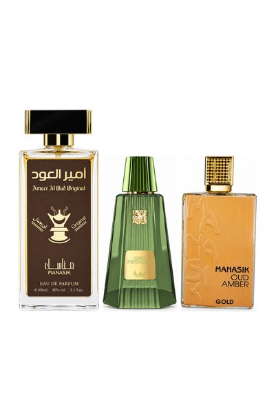 MANASIK Set 3 parfumuri Manasik, Ameer al Oud Original + Lush Pistachio + Oud...