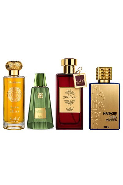 MANASIK Set 4 Manasik, Hissa Harmony + Lush Pistachio + Malikat al Arab + Oud...