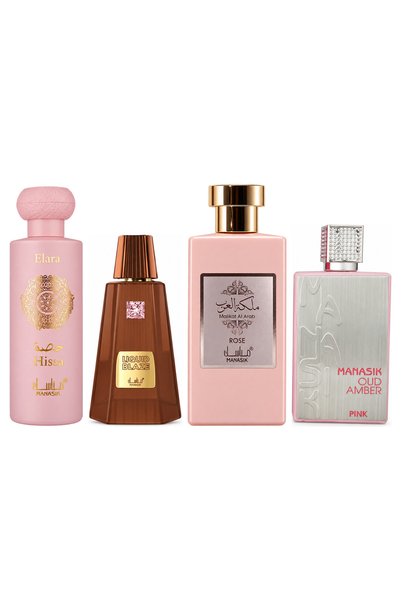 MANASIK Set 4 Manasik, Hissa Elara + Liquid Blaze + Malikat al Arab Rose + Ou...