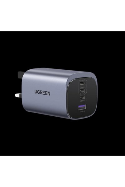 Generic Brand شاحن جداري يوجرين نيكسود S بتقنية GaN بثلاث منافذ USB-C ومنفذ U...