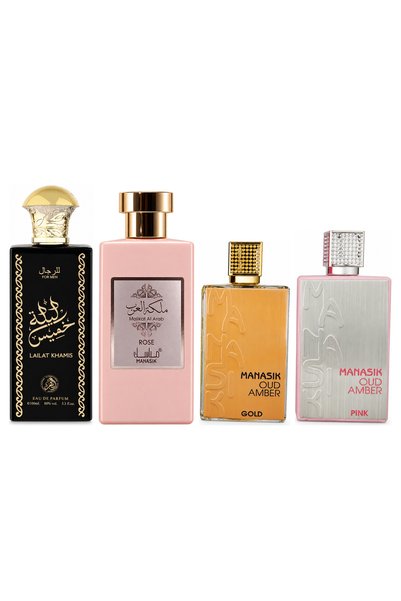 MANASIK Set 4 Manasik, Lailat Khamis + Malikat al Arab Rose + Oud Amber Gold ...