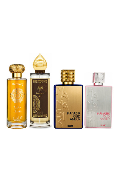 MANASIK Set 4 parfumuri Manasik, Hissa Harmony + Oriental Oud + Oud Amber Ble...