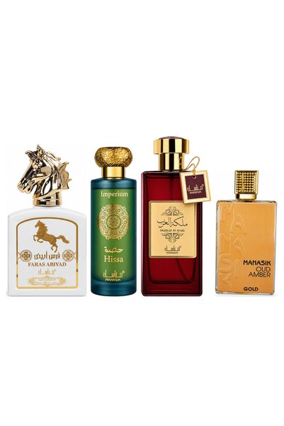 MANASIK Set 4 Manasik, Faras Abiyad + Hissa Imperium + Malikat al Arab + Oud ...