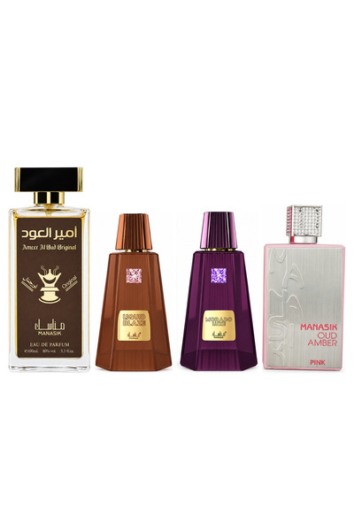 MANASIK Set 4 Manasik, Ameer al Oud Original + Liquid Blaze + Morado Luxe + O...