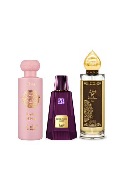 MANASIK Set 3 parfumuri Manasik, Hissa Elara + Morado Luxe + Oriental Oud, ED...