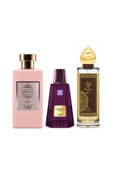 MANASIK Set 3 parfumuri Manasik, Malikat al Arab Rose + Morado Luxe + Orienta...