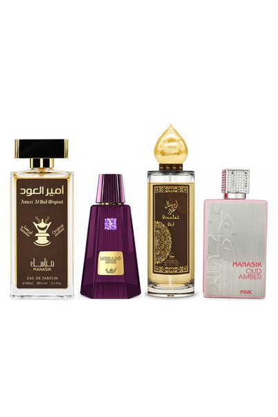 MANASIK Set 4 Manasik, Ameer al Oud Original + Morado Luxe + Oriental Oud + O...