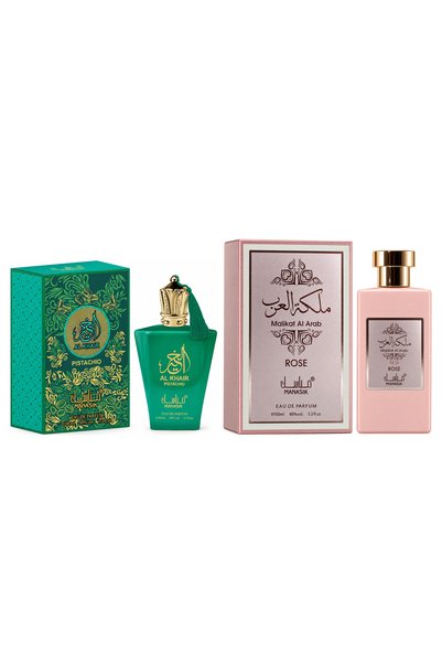 MANASIK Set 2 parfumuri Manasik, Al Baraka Pistachio + Malikat al Arab Rose, ...
