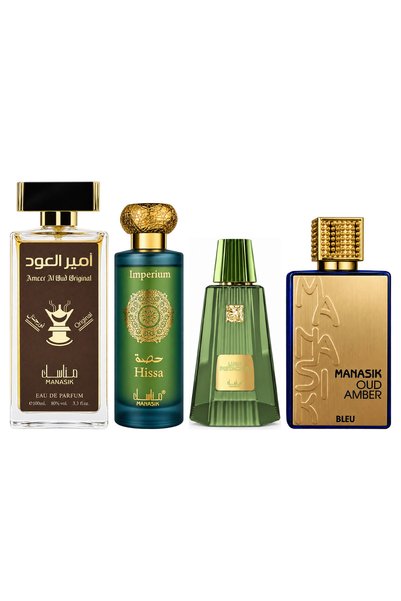 MANASIK Set 4 Manasik, Ameer al Oud Original + Hissa Imperium + Lush Pistachi...