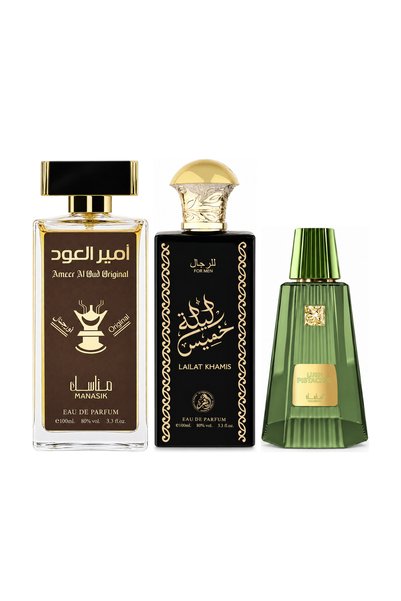 MANASIK Set 3 parfumuri Manasik, Ameer al Oud Original + Lailat Khamis + Lush...