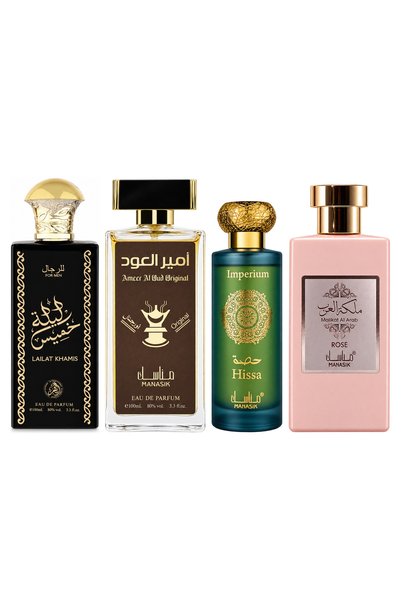 MANASIK Set 4 parfumuri Manasik, Lailat Khamis + Ameer al Oud Original + 2 pa...