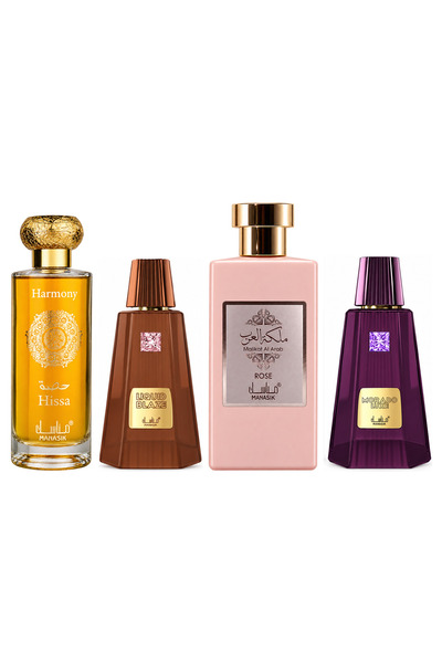 MANASIK Set 4 Manasik, Hissa Harmony + Liquid Blaze + Malikat al Arab Rose + ...