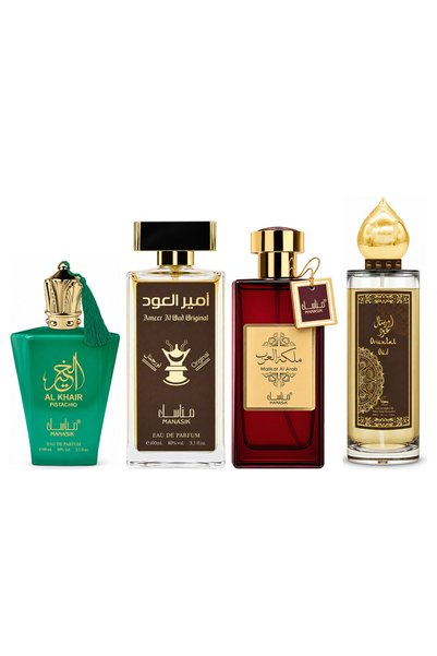 MANASIK Set 4 parfumuri Manasik, Al Baraka Pistachio + Ameer al Oud Original ...