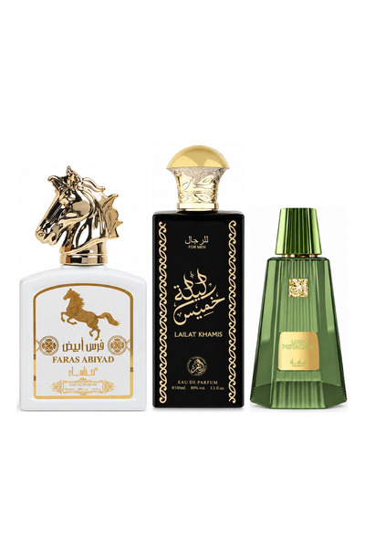 MANASIK Set 3 parfumuri Manasik, Faras Abiyad + Lailat Khamis + Lush Pistachi...