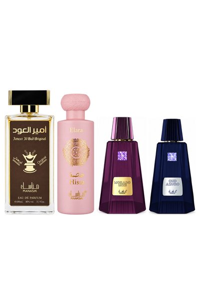 MANASIK Set 4 parfumuri Manasik, Ameer al Oud Original + Hissa Elara + Morado...