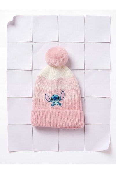 LC Waikiki Girls' Embroidered Beanie Featuring Popular Cartoon Characters, wi...