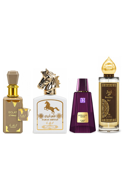 MANASIK Set 4 parfumuri Manasik, Eclat + Faras Abiyad + Morado Luxe + Orienta...