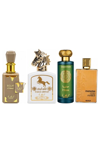 MANASIK Set 4 parfumuri Manasik, Eclat + Faras Abiyad + Hissa Imperium + Oud ...