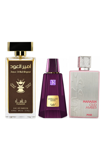 MANASIK Set 3 parfumuri Manasik, Ameer al Oud Original + Morado Luxe + Oud Am...