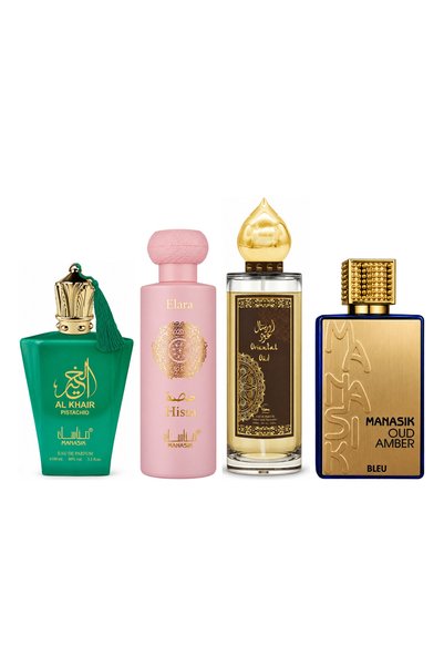 MANASIK Set 4 Manasik, Al Baraka Pistachio + Hissa Elara + Oriental Oud + Oud...