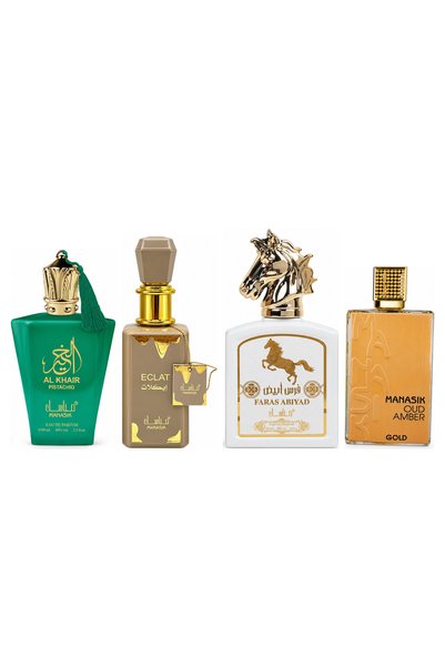 MANASIK Set 4 parfumuri Manasik, Al Baraka Pistachio + Eclat + Faras Abiyad +...