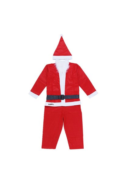 OEM Costum Moș Crăciun pentru băieți, set 5 piese, din material polar, 7-9 an...